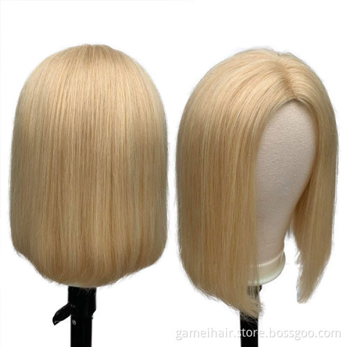 Transparent HD 613 Ombre Bob Half Lace Front Wig Human Hair Blonde Human Hair Full Lace Wig Blonde 613 Hd Lace Frontal Bob Wig